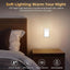 Luz nocturna sensor movimiento LED 6 Pzas plateado
