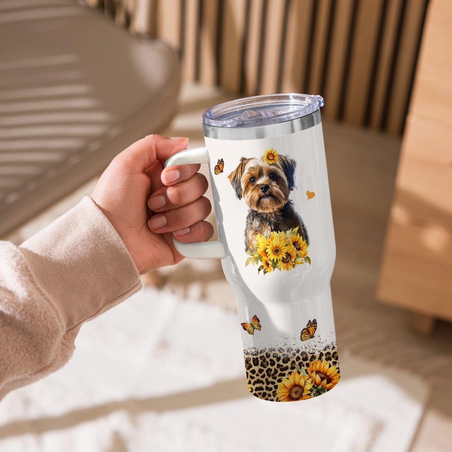 Vaso térmico acero inox 40oz para amantes de perros