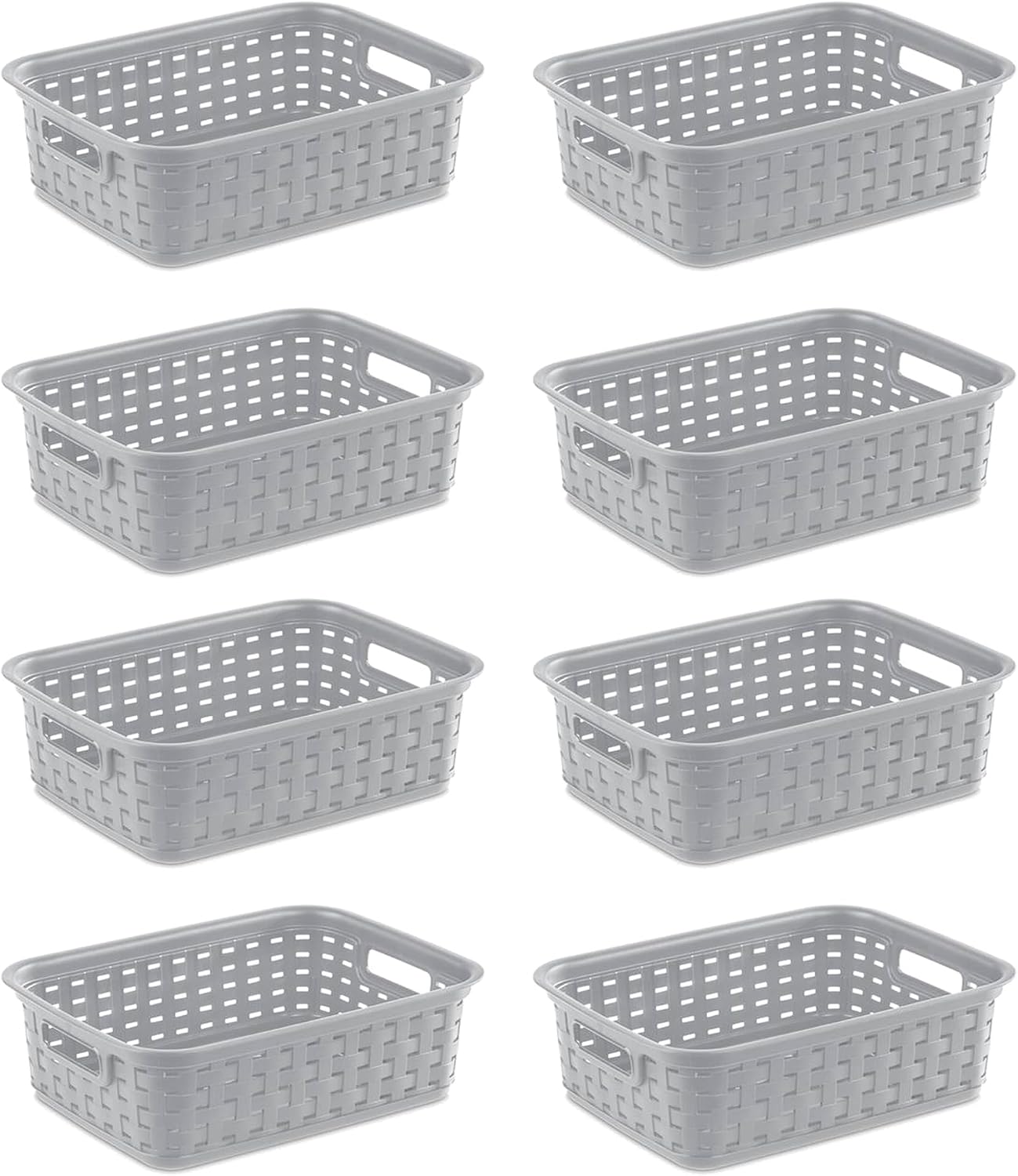 Cesta mimbre tejido 11" para encimeras pack 8