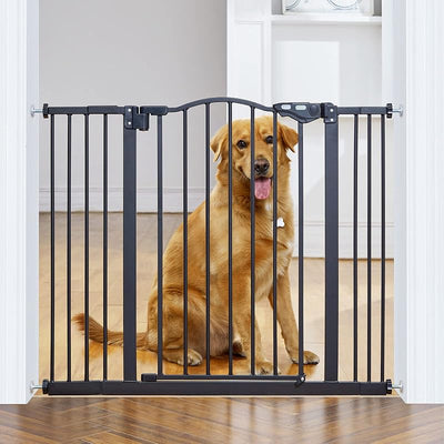 Puerta bebé perro cierre auto 29-39.6" alto 30" negro