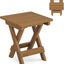 Mesa auxiliar plegable exterior 14" color teca