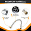 2 Mangueras Acero Inox 20pulg FIP 1/2x3/8 Comp