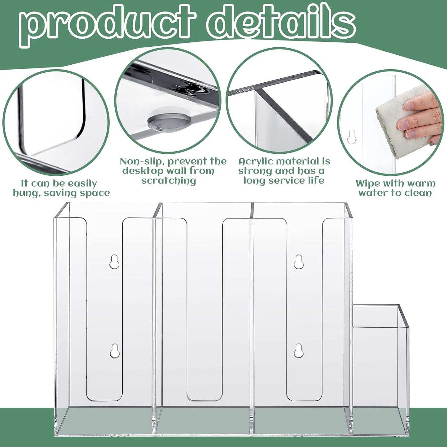 Organiz. tazas café 4 compartimentos con soporte y tapas