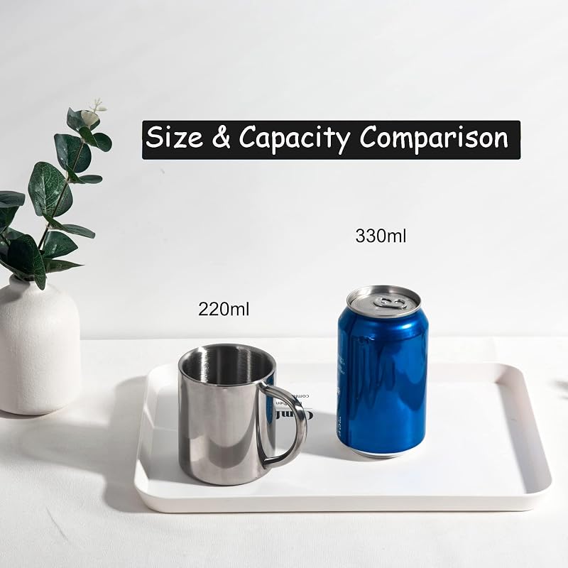 Tazas acero inox doble pared para niños set 2