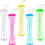 15 Vasos Mancuernas 17oz con Popote Tapa 5 Colores