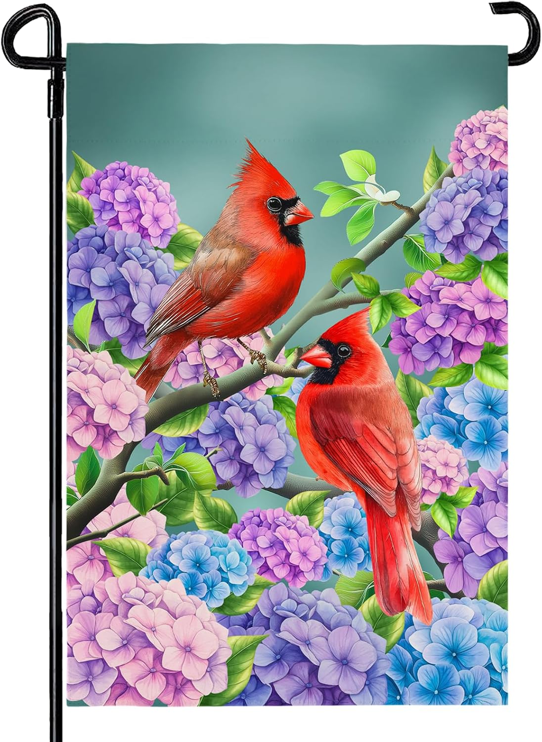 Banderas jardín 12x18pulg doble cara cardenal