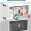 Contenedores apilables 97qt con tapas plegables set 3