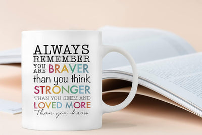 Taza cerámica regalo inspirador para mujer con texto