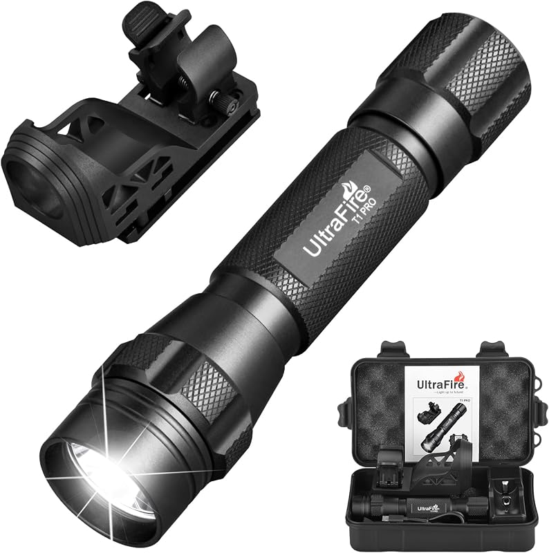 Linterna táctica EDC 1000 lúmenes con soporte cinturón T1