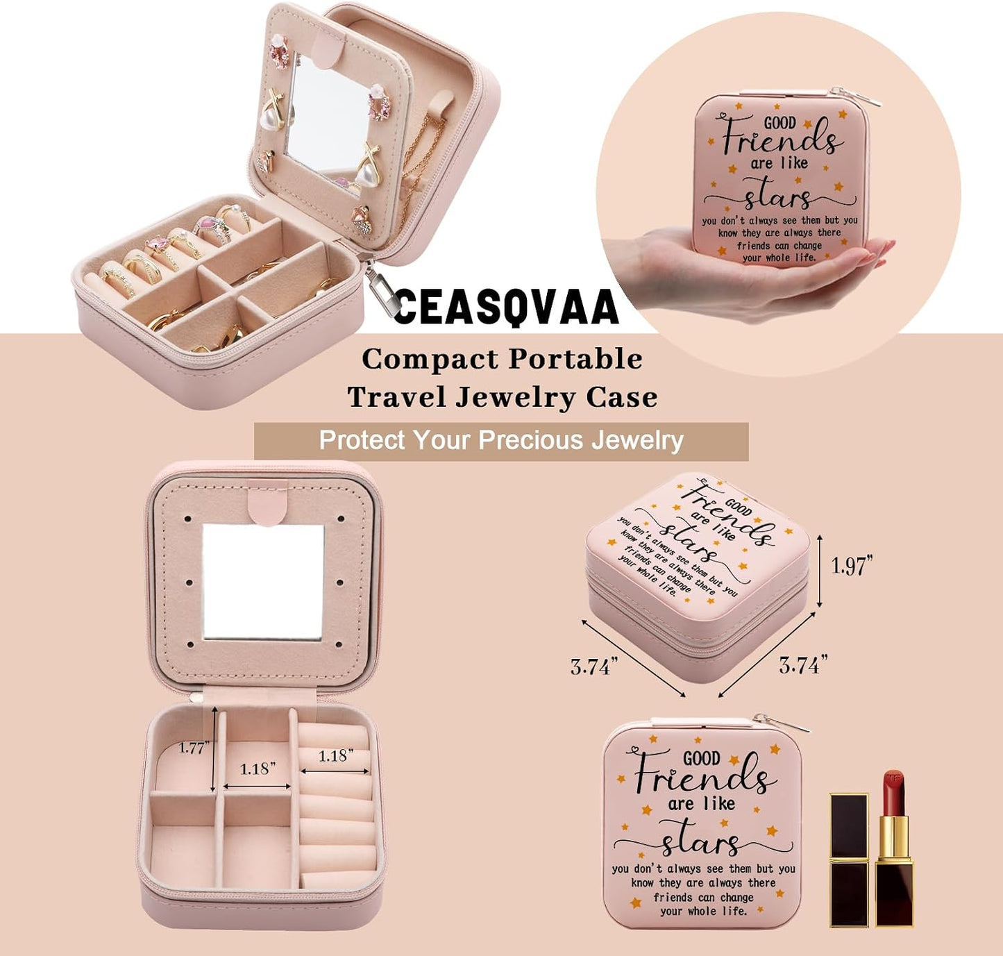 Caja joyería regalo amistad cumpleaños mujer