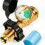 Adaptador propano 100lb universal POL a QCC1 manguera 5-100lb