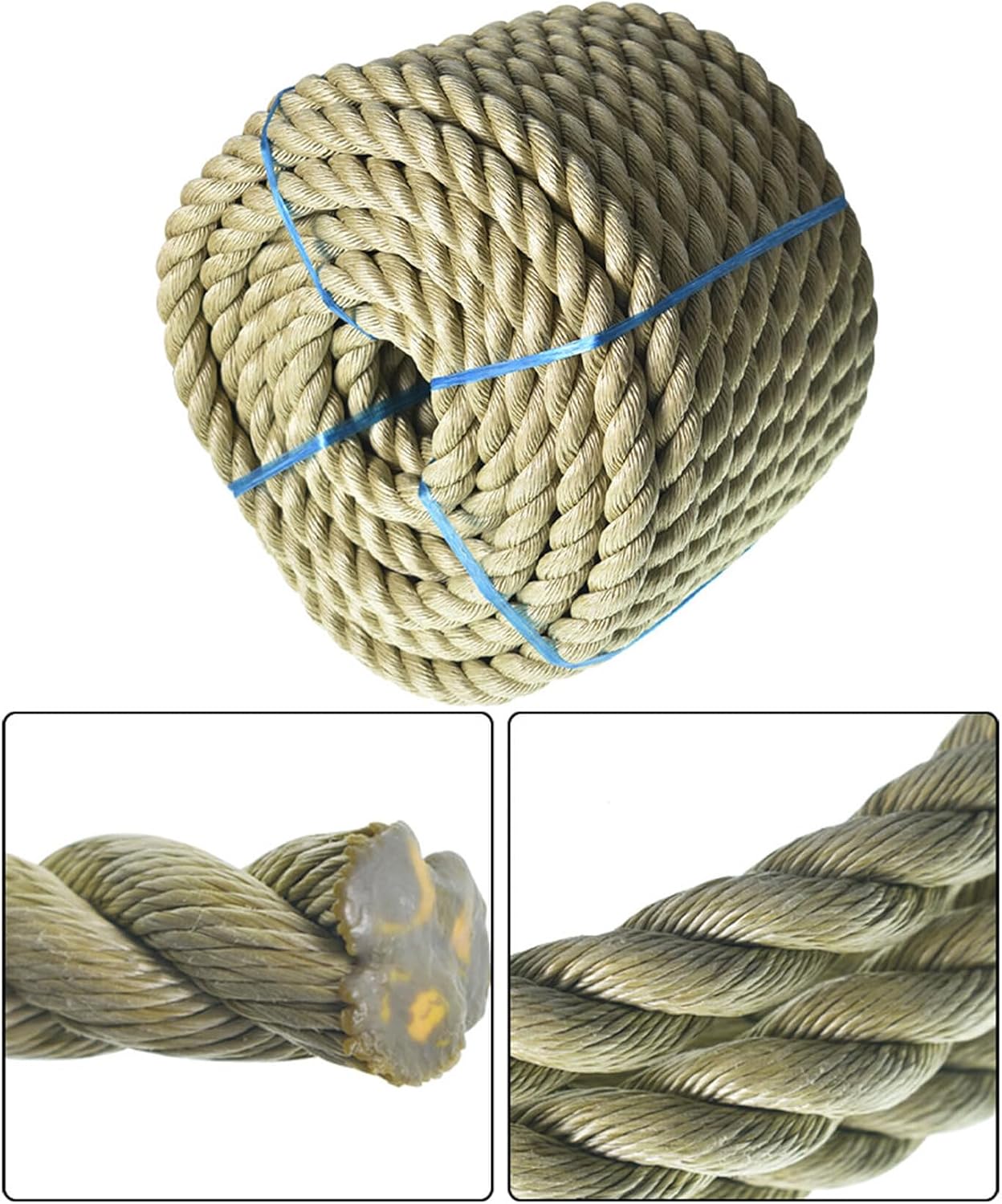 Cuerda trenzada sintética 1pulg x100ft decoración