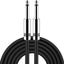 Cable guitarra 10ft conector llano 1/4 para bajo eléctrico negro