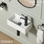 Lavabo pared rectangular flotante cerámica 15.6x8.6pulg