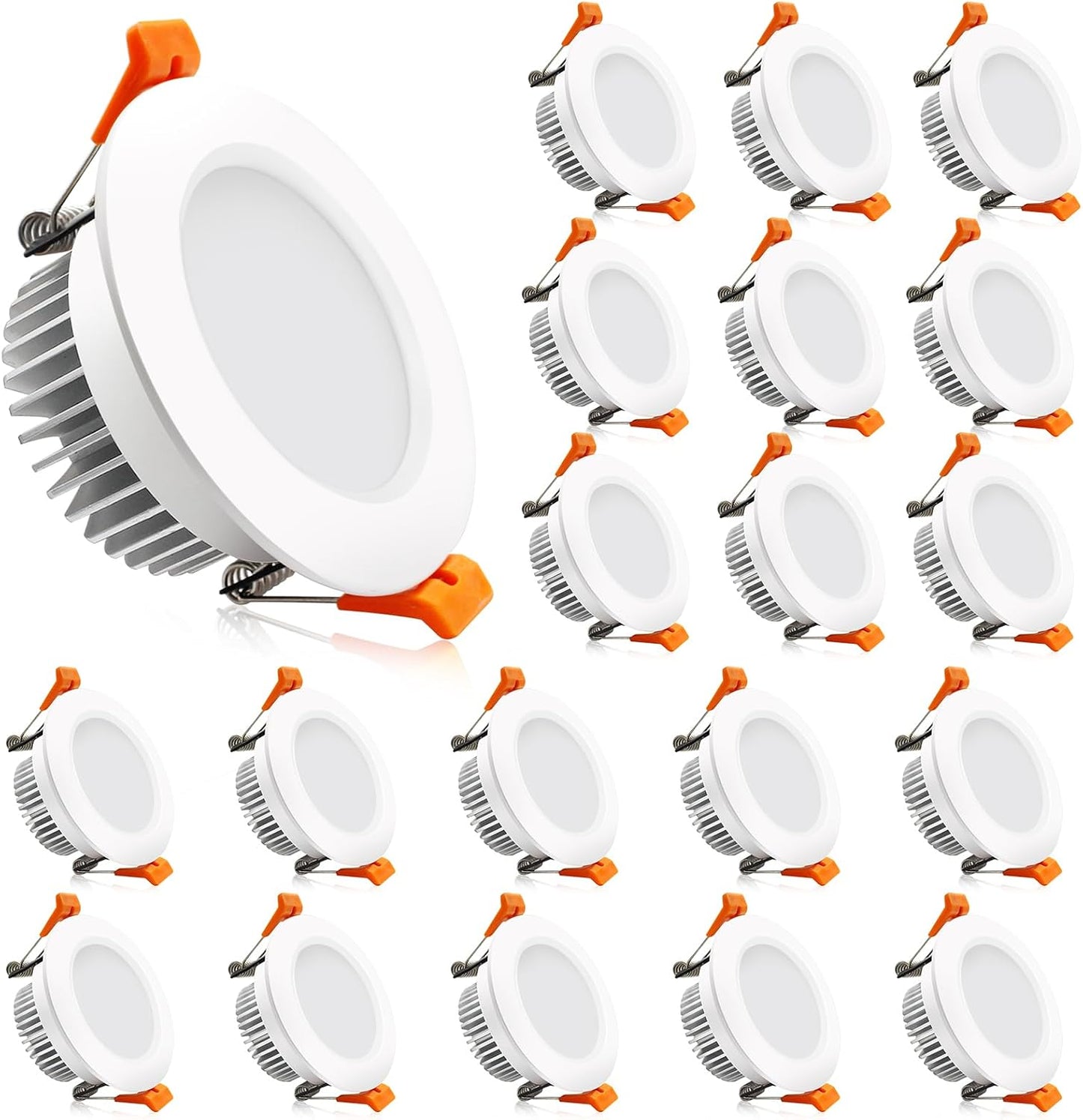 Lámpara LED empotrada 2pulg 3W 5500K CRI80 pack 20