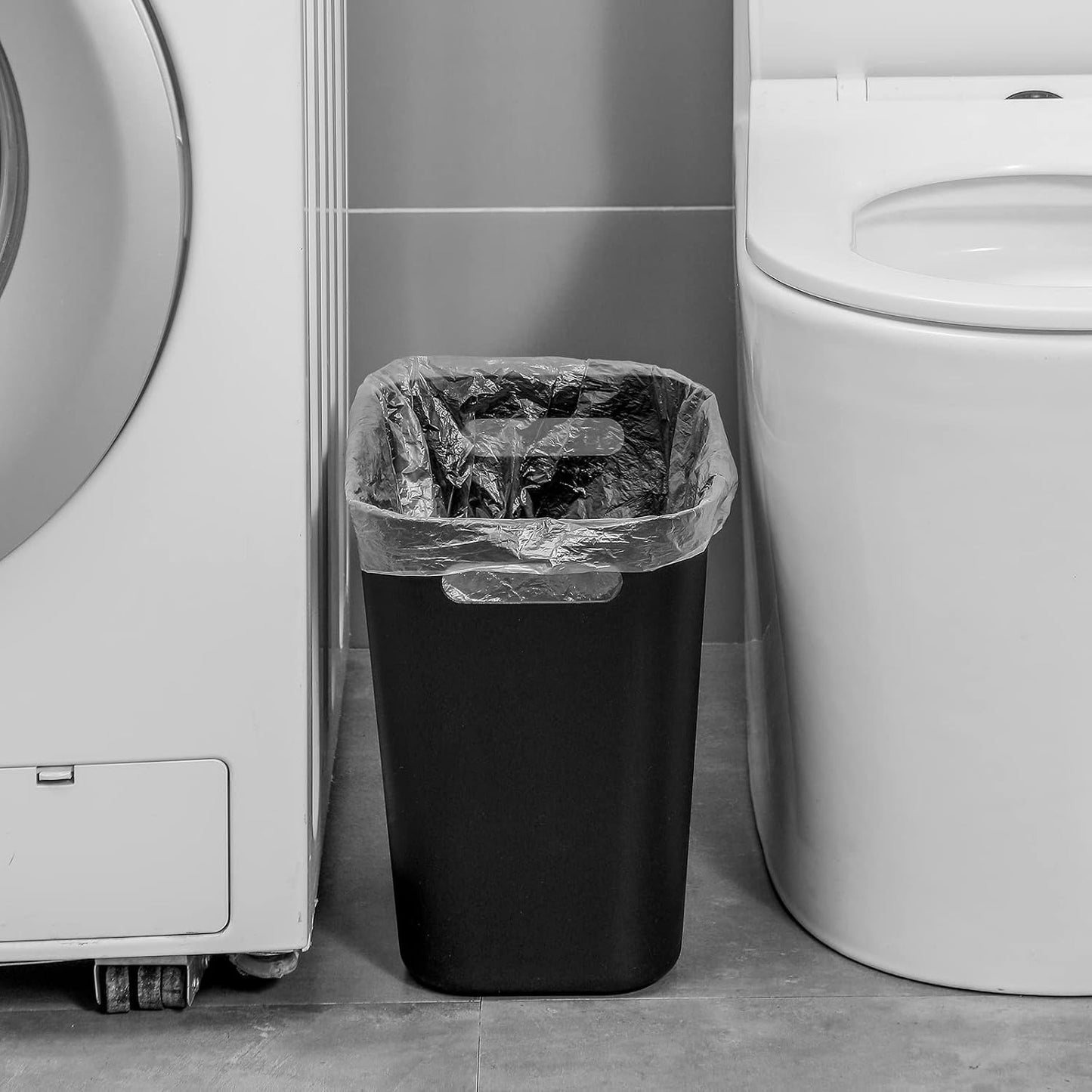 Cubo basura plástico 3.5gal paquete 2 negro