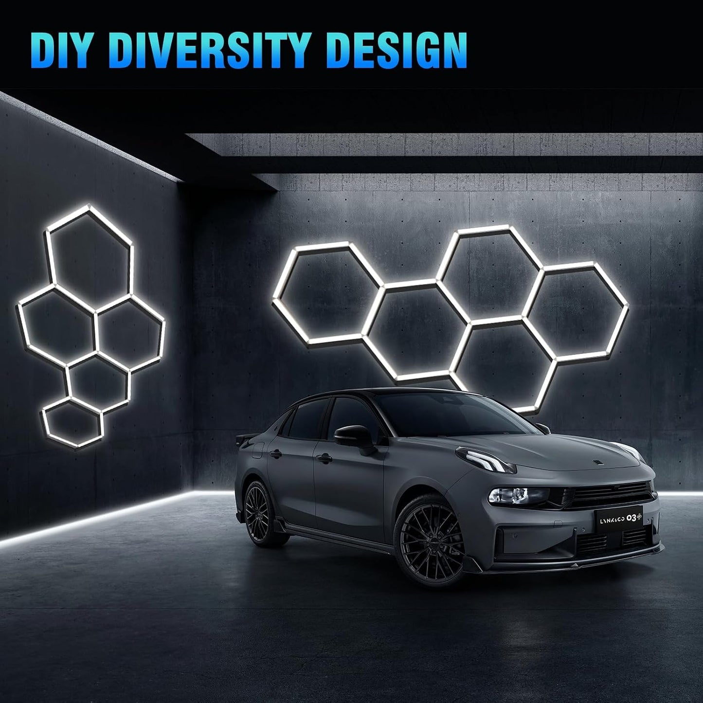 25 Luces LED Hexagonales 6700K para Garaje Taller