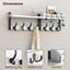 Perchero pared 29" 4en1 con 11 ganchos metal