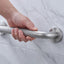 Barras agarre ducha 12pulg ADA acero inox níquel cepillado set 2