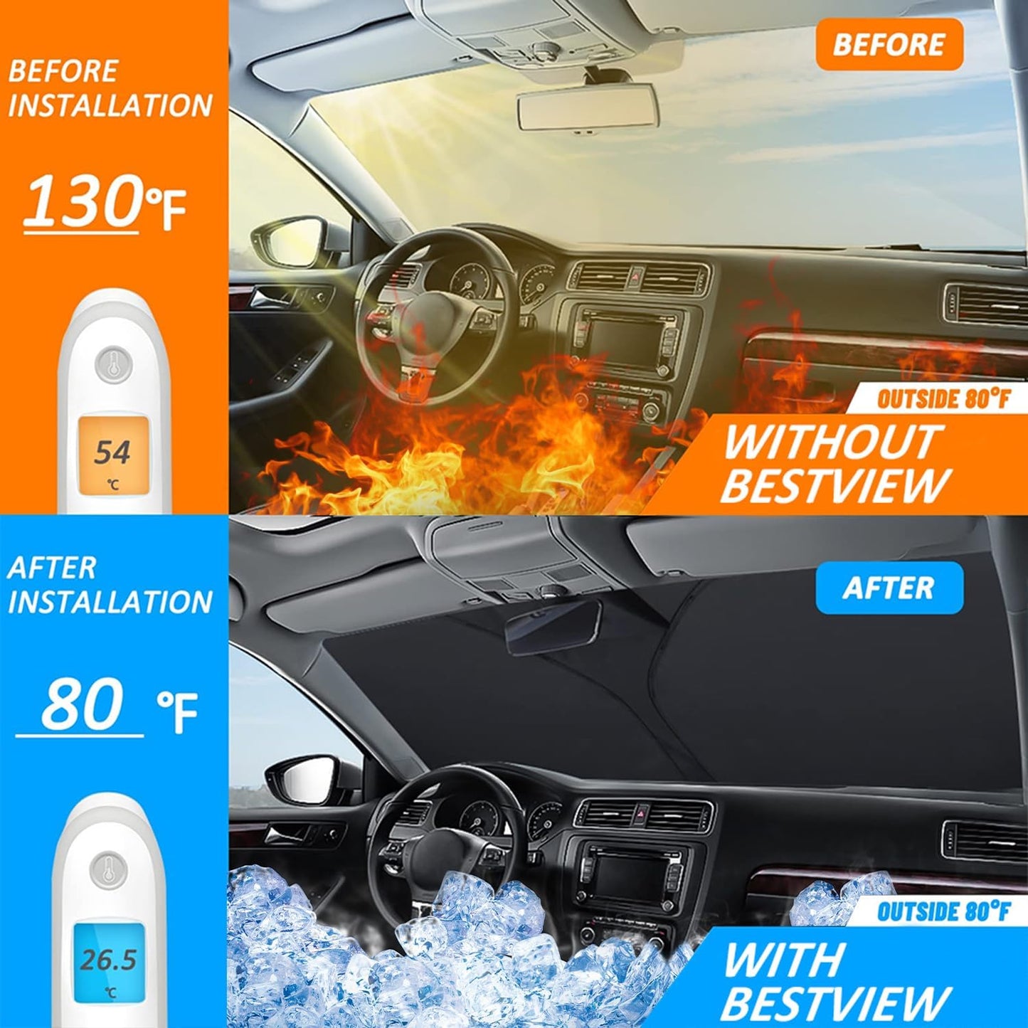 Parasol parabrisas Chevy Silverado 1500 14-18 plegable 210T