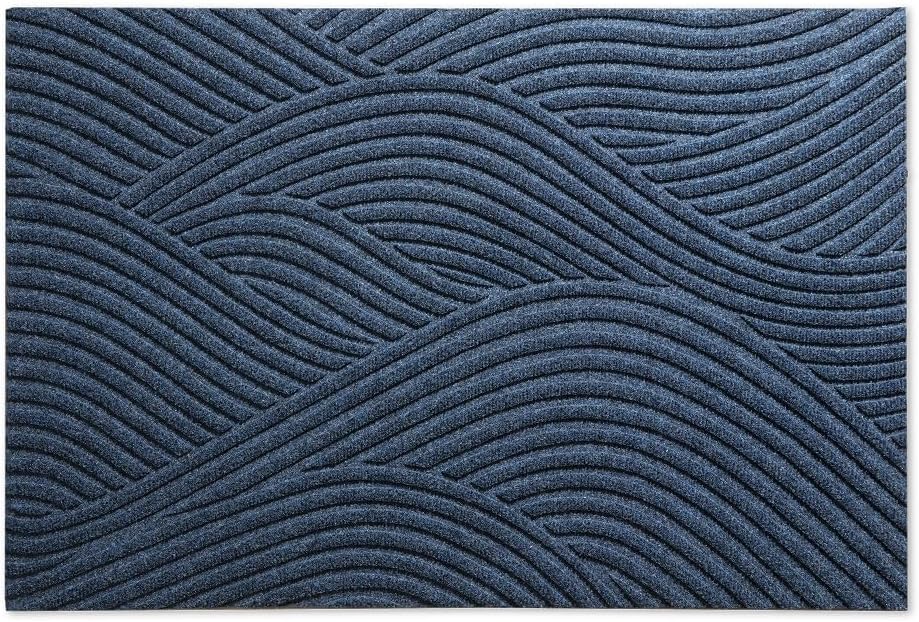 Tapete puerta 2x3pulg color azul impermeable