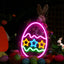 Letrero neón Pascua LED barra USB decoración sala