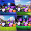 Decoración inflable Halloween 7ft con luces LED brujas