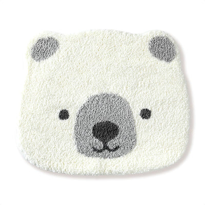 Tapete baño microfibra felpa diseño animales para niños