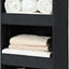 Organiz. colgante 3 estantes plegables negro 29.5x12"