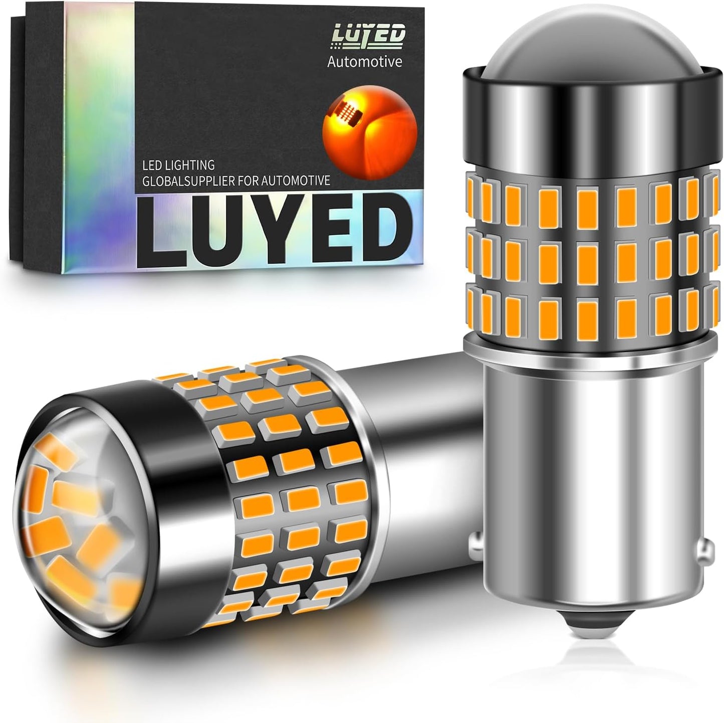 Pack 2 Bombillas LED Ámbar P21W Luz Señal Giro