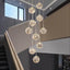Candelabro LED 10 luces para escaleras y techos altos