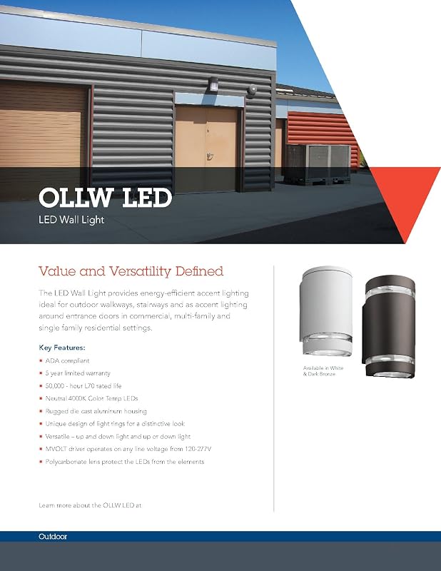 Luz cilíndrica LED para pared exterior