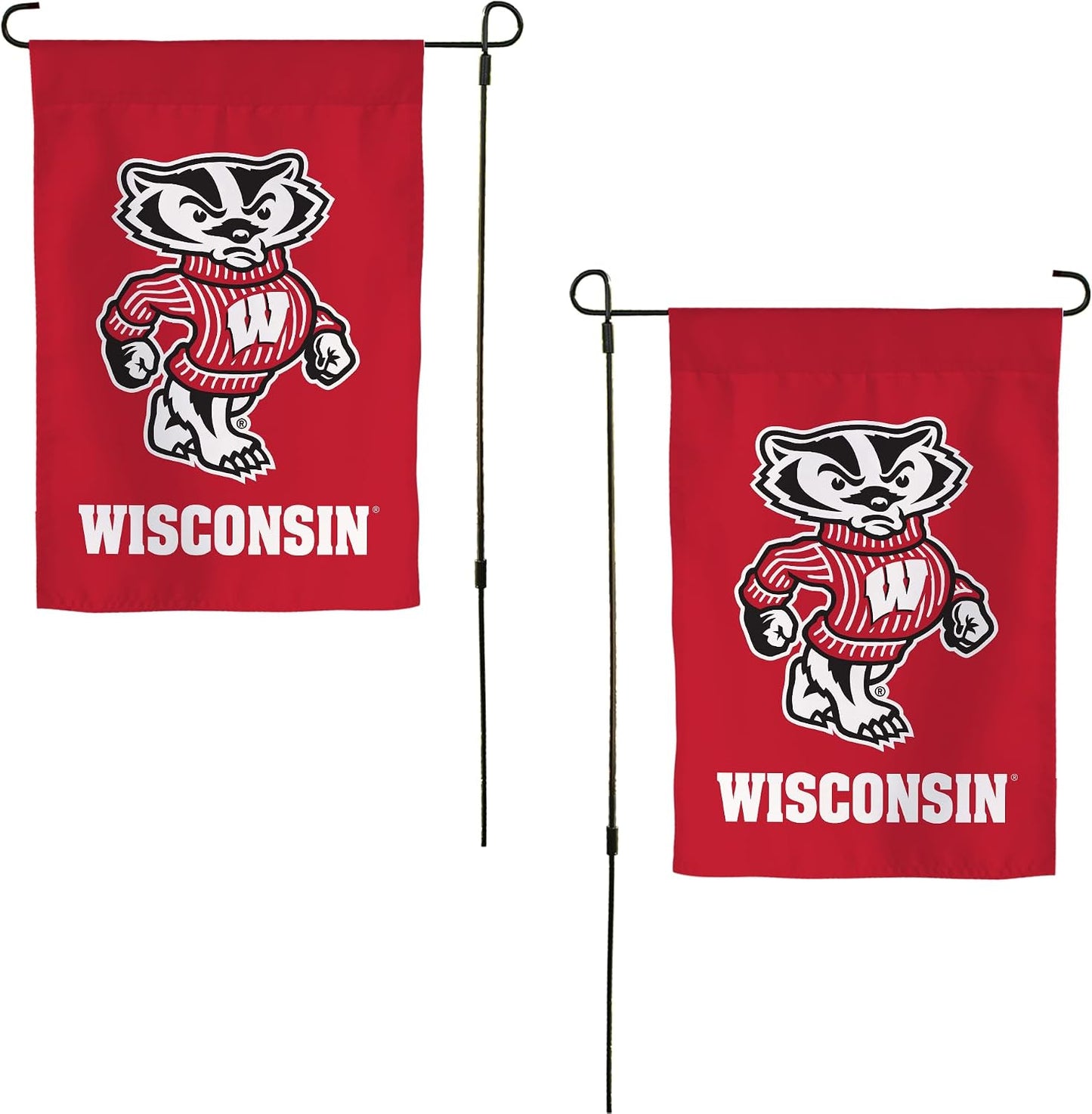 Bandera jardín UW Badgers 19x12pulg diseño I