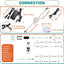 Kit luz armario cocina 110V control remoto 6 luces blanco