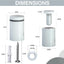 Soporte pared acero inox ½x1 pulg para señalización