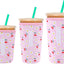 3 fundas reutilizables neopreno para café Starbucks cereza