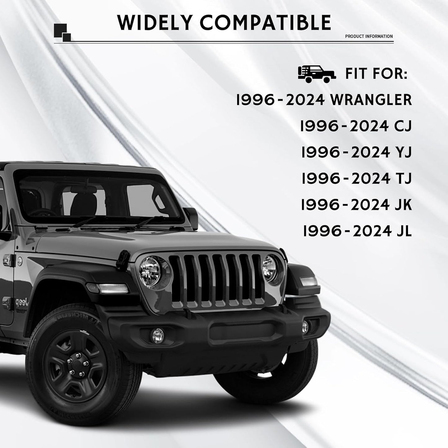Correas limitadoras puerta Jeep 1996-24 ajustable CJ YJ TJ JK