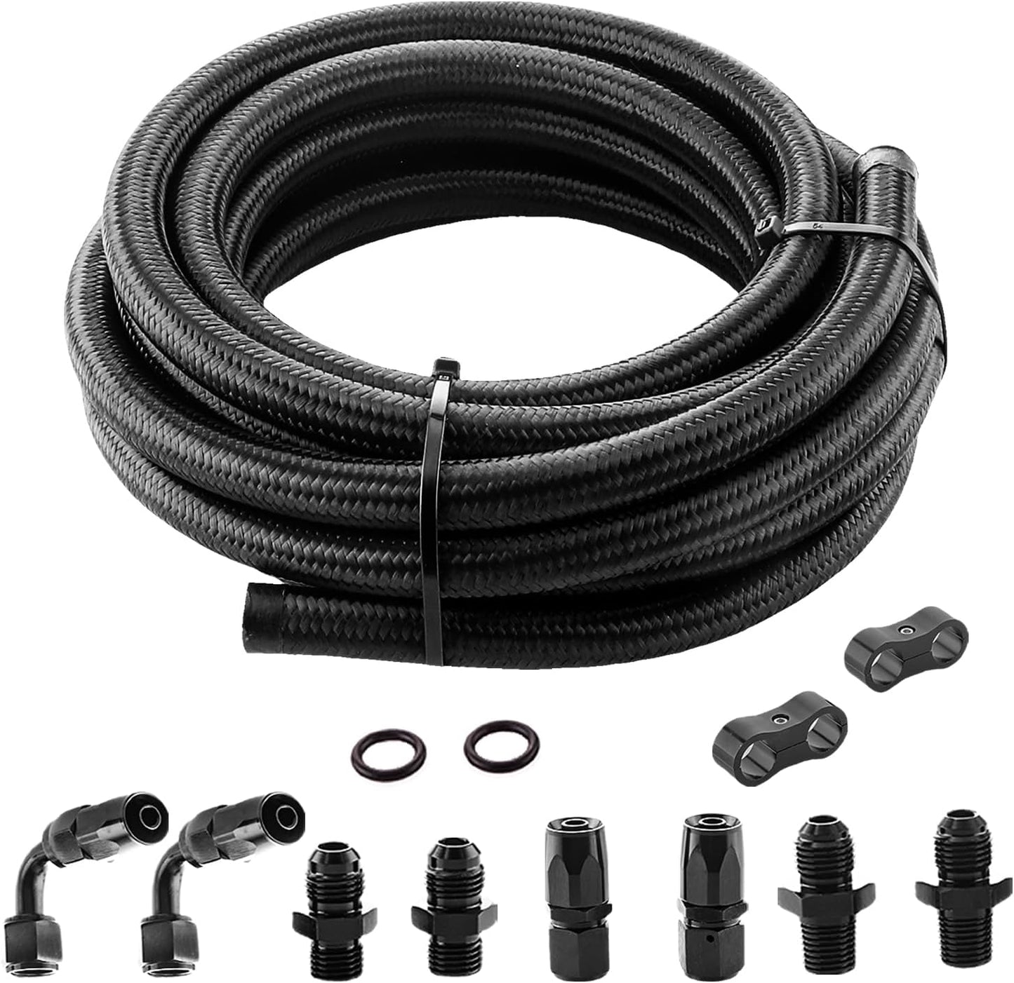 Kit enfriador transmisión 4L60E 4L65E manguera 15pies negro