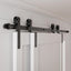 Kit herrajes puertas corredizas granero 4-14ft acero carbono