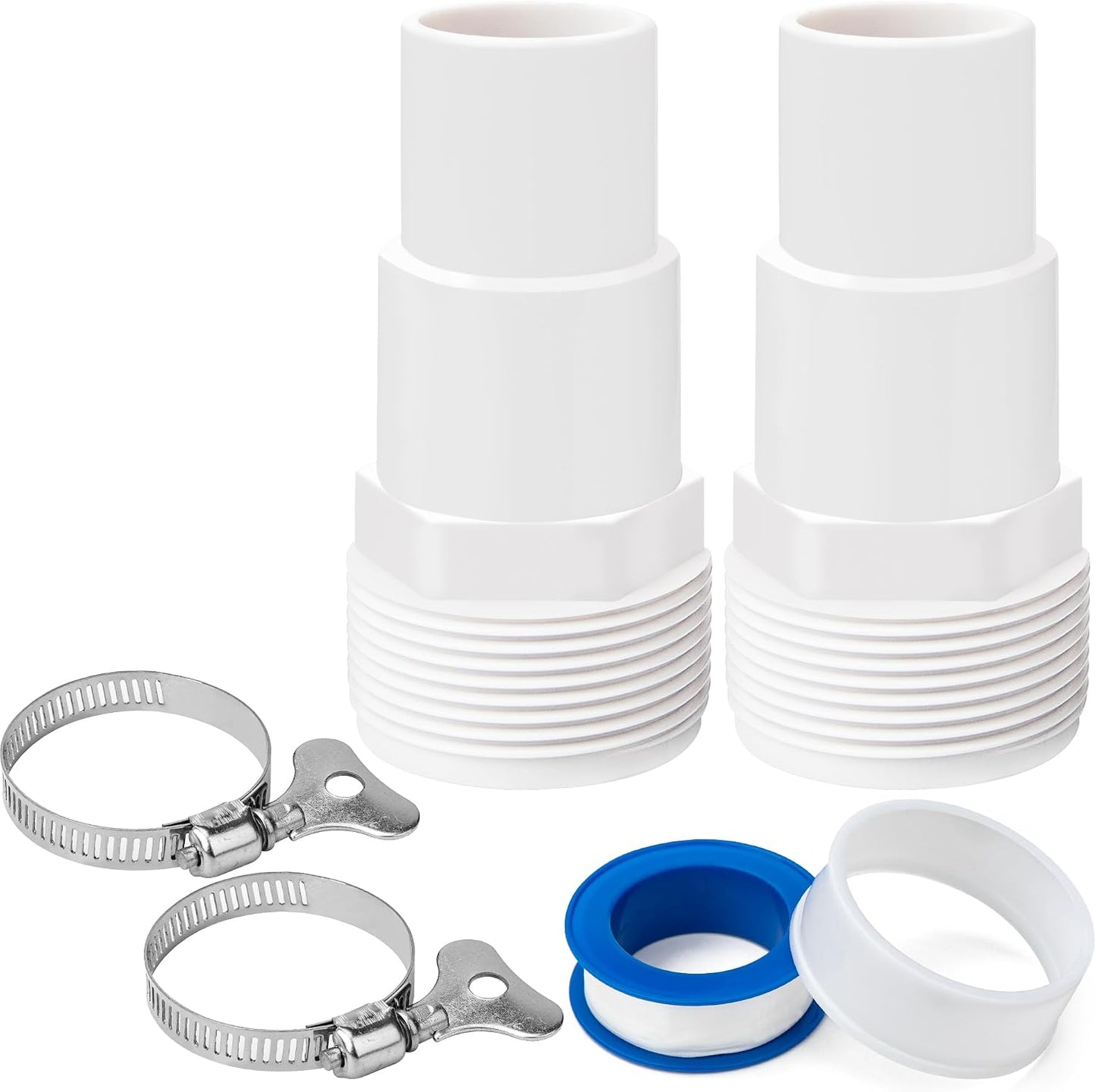 Adaptador manguera piscina 1-1/4 a 1-1/2 pulg