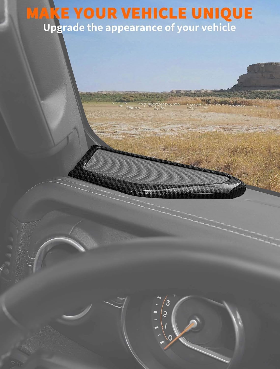 Cubierta altavoz fibra carbono Jeep Wrangler JL JLU 2018