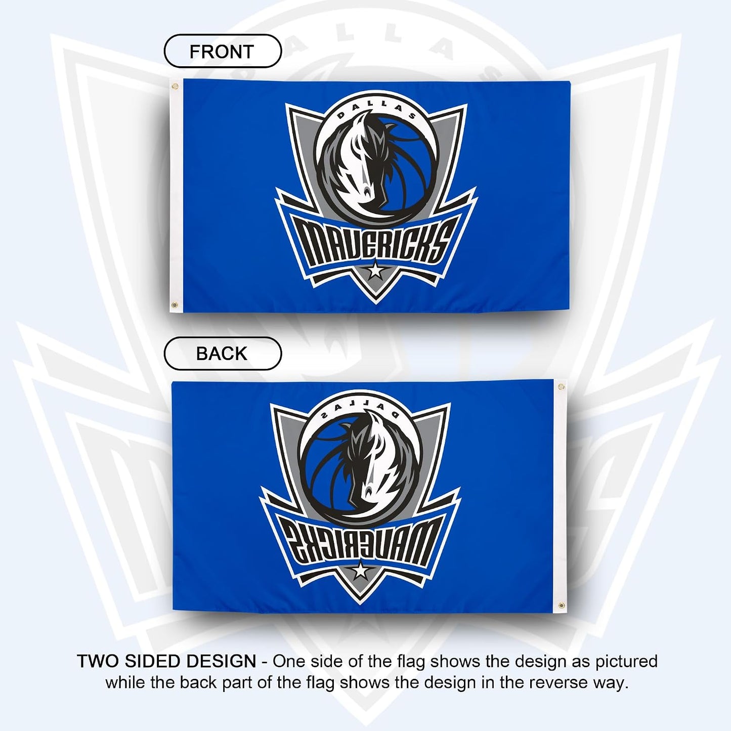 Bandera Dallas Mavericks NBA 3x5ft poliéster