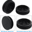 4 Tapones Plástico 2" para Tubo Muebles Poste Negro