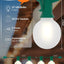 Luces LED Navidad exteriores 50ft 27 bombillas blancas