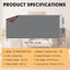 Alfombra marina antiderrap 5x10ft gris humo 0.2pulg