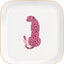 Bandeja cerámica joyas estampado guepardo rosa