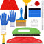 Kit herramientas papel pintado con rasqueta rodillo cepillo