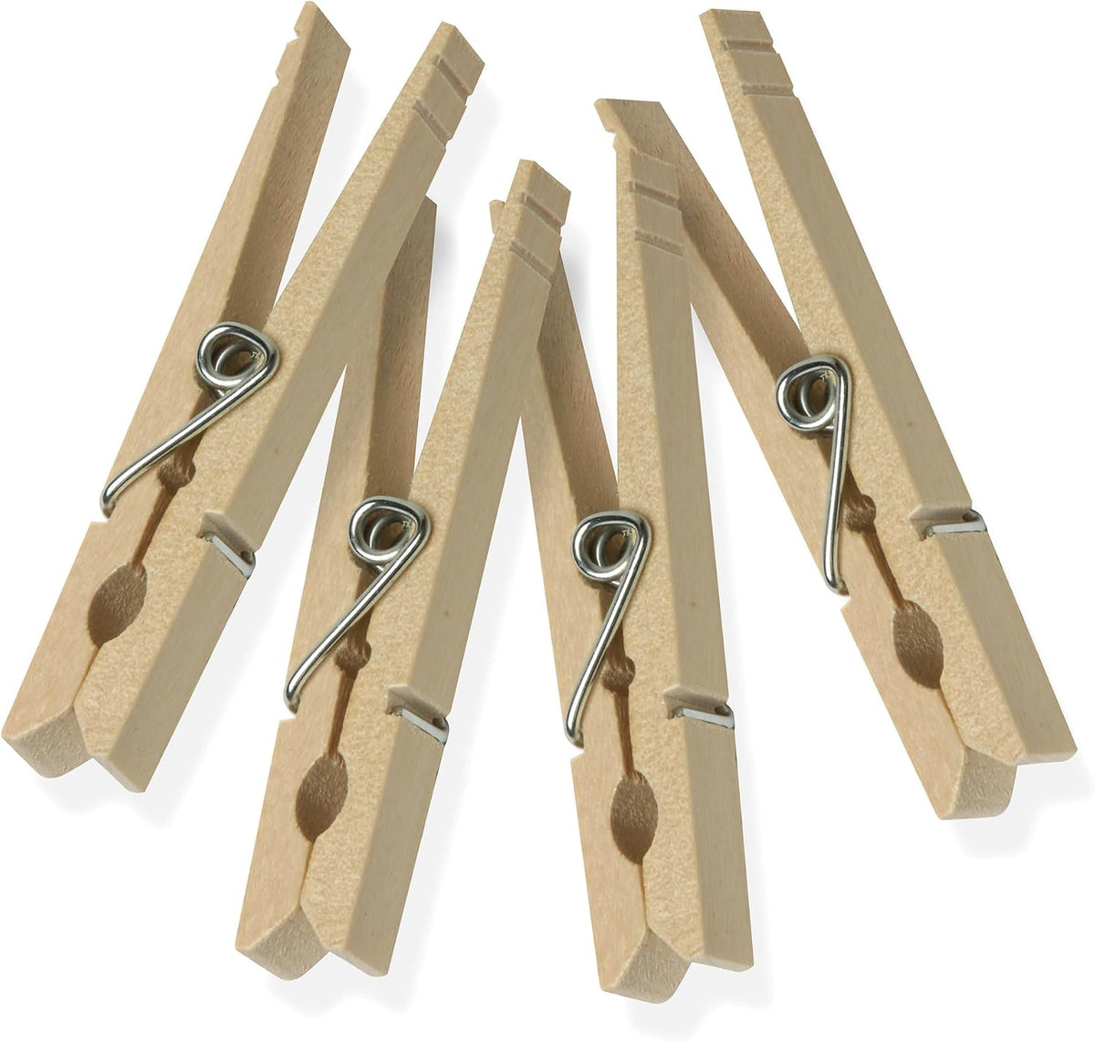 Pinzas de madera para ropa con resorte