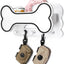Soporte correa perro pared con ganchos 3D y estante