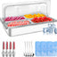 Servidor Bufé Acero Inox Con Cubierta Transparente 4 Bandejas